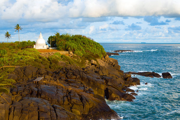 Unawatuna på Sri Lanka fra en smuk side